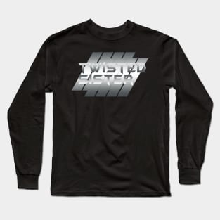 Metallic illustration Twisted Sister Long Sleeve T-Shirt